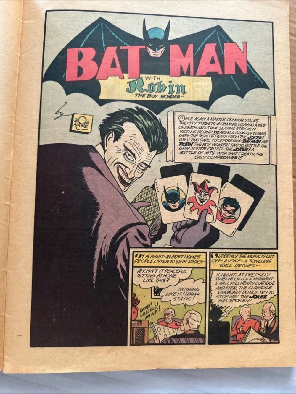 Vintage Batman Lot – 1975 DC Famous First Edition #1 + Retro Metal Wall Sign